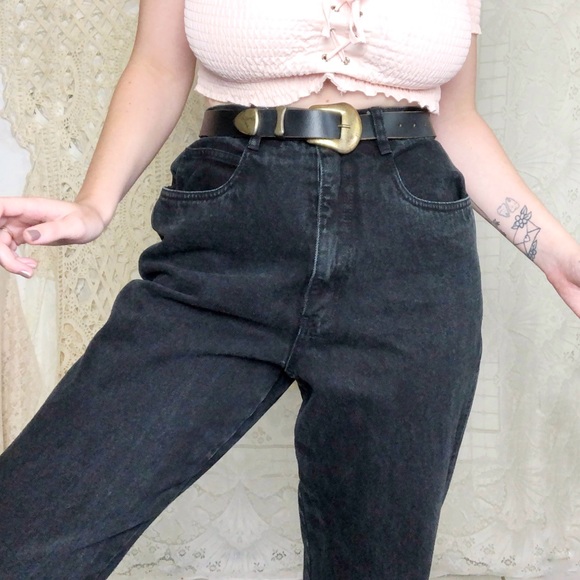Vintage Denim - Vintage | black high waisted mom jeans